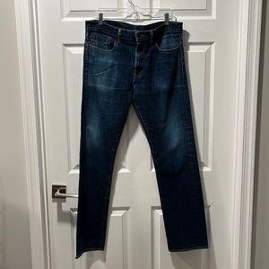 Men's Levi's Straight Blue Jeans Size 36 x 34